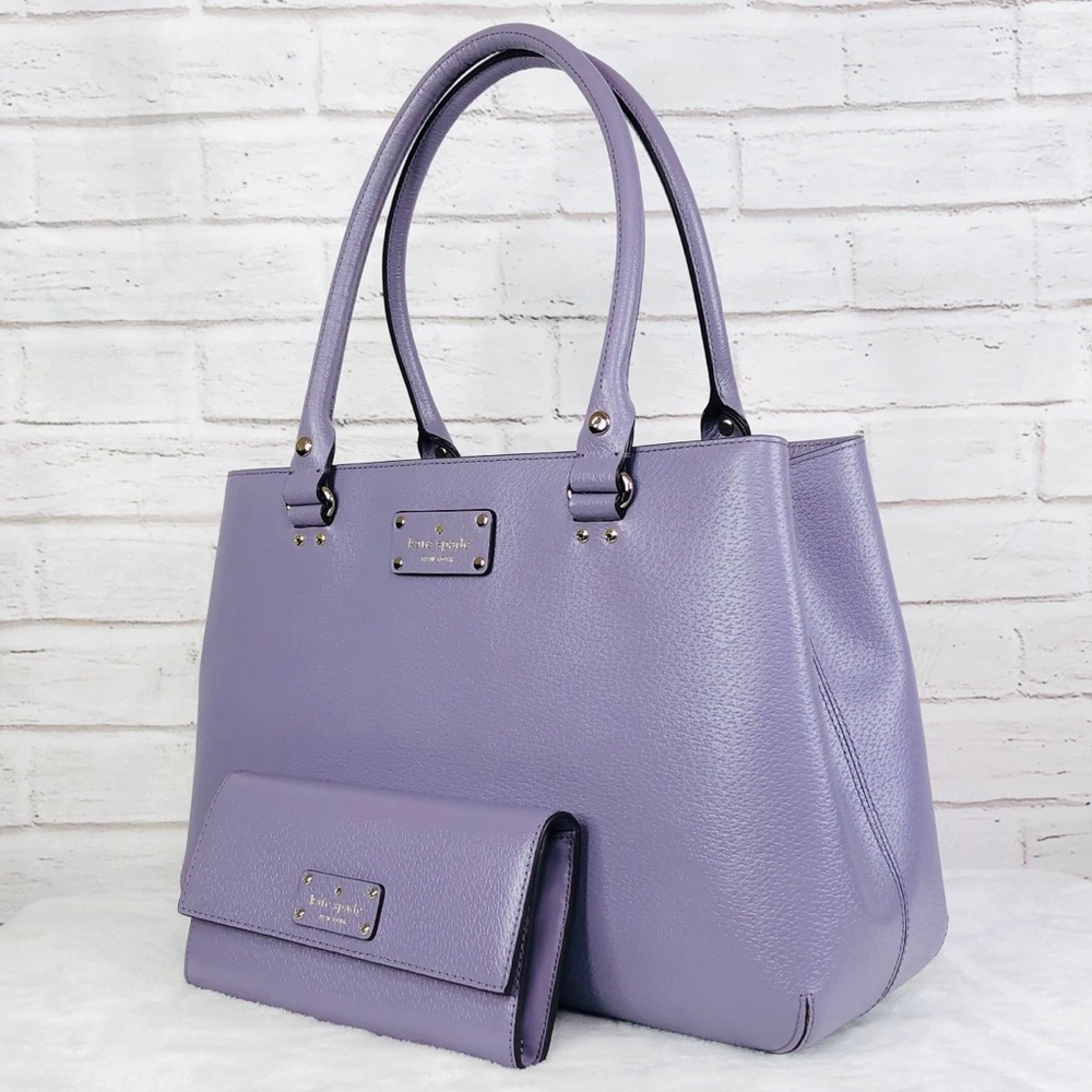 2PCS Kate Spade Wellesley Elena Tote Wallet Set - Picture 2 of 8